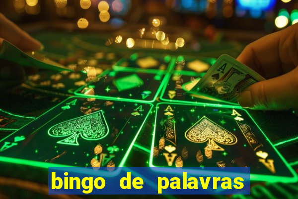 bingo de palavras 3 ano