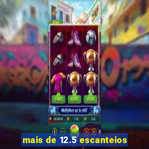 mais de 12.5 escanteios